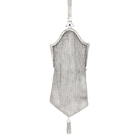 Whiting & Davis Sterling Silver & Blue Sapphire Mesh Link Purse