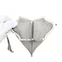 Whiting & Davis Sterling Silver & Blue Sapphire Mesh Link Purse