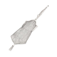 Whiting & Davis Sterling Silver & Blue Sapphire Mesh Link Purse