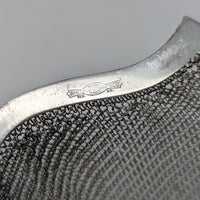 Whiting & Davis Sterling Silver & Blue Sapphire Mesh Link Purse