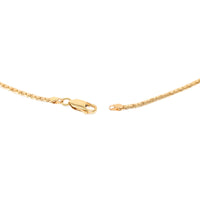 14K Gold 17” Diamond & Emerald Necklace