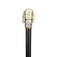Spaniel Head Glove Holder 36" Walking Stick