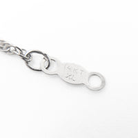 13K White Gold Aquamarine & Diamond 18” Pendant Necklace