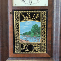 Jerome & Co Restored 34-Hr Antique River View Clock