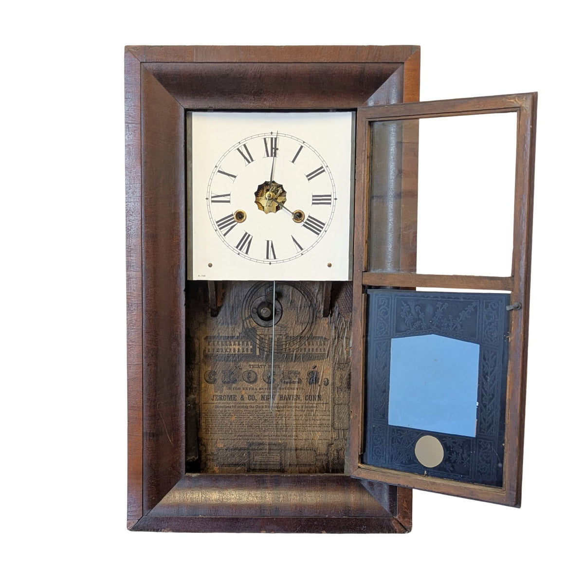 Jerome & Co Restored 34-Hr Antique River View Clock