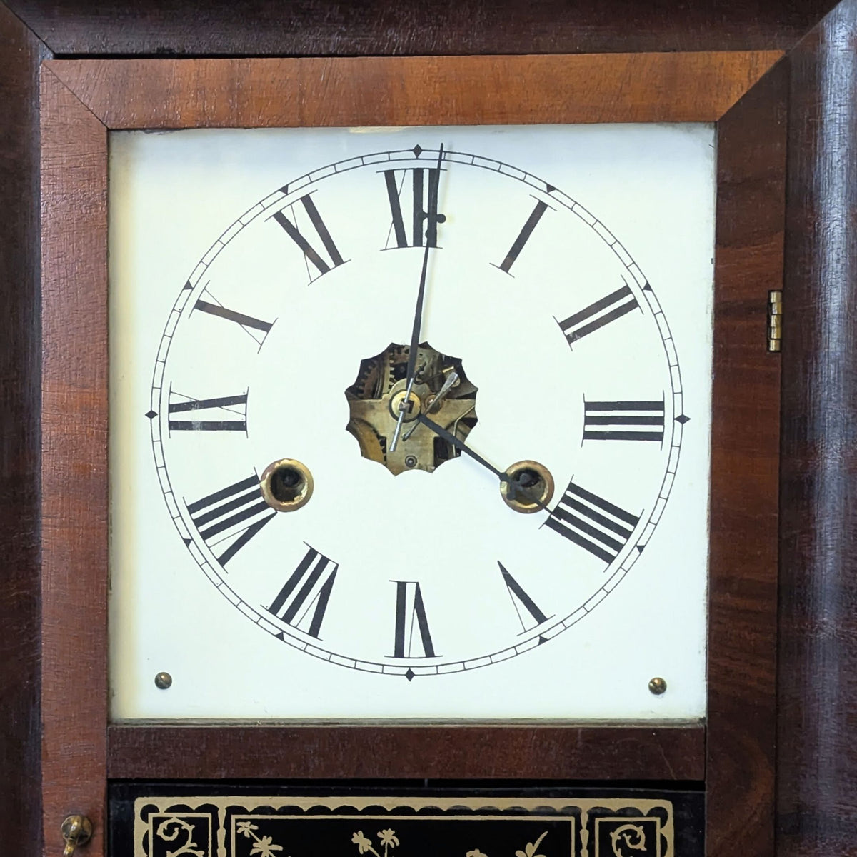 Jerome & Co Restored 34-Hr Antique River View Clock