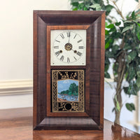 Jerome & Co Restored 34-Hr Antique River View Clock
