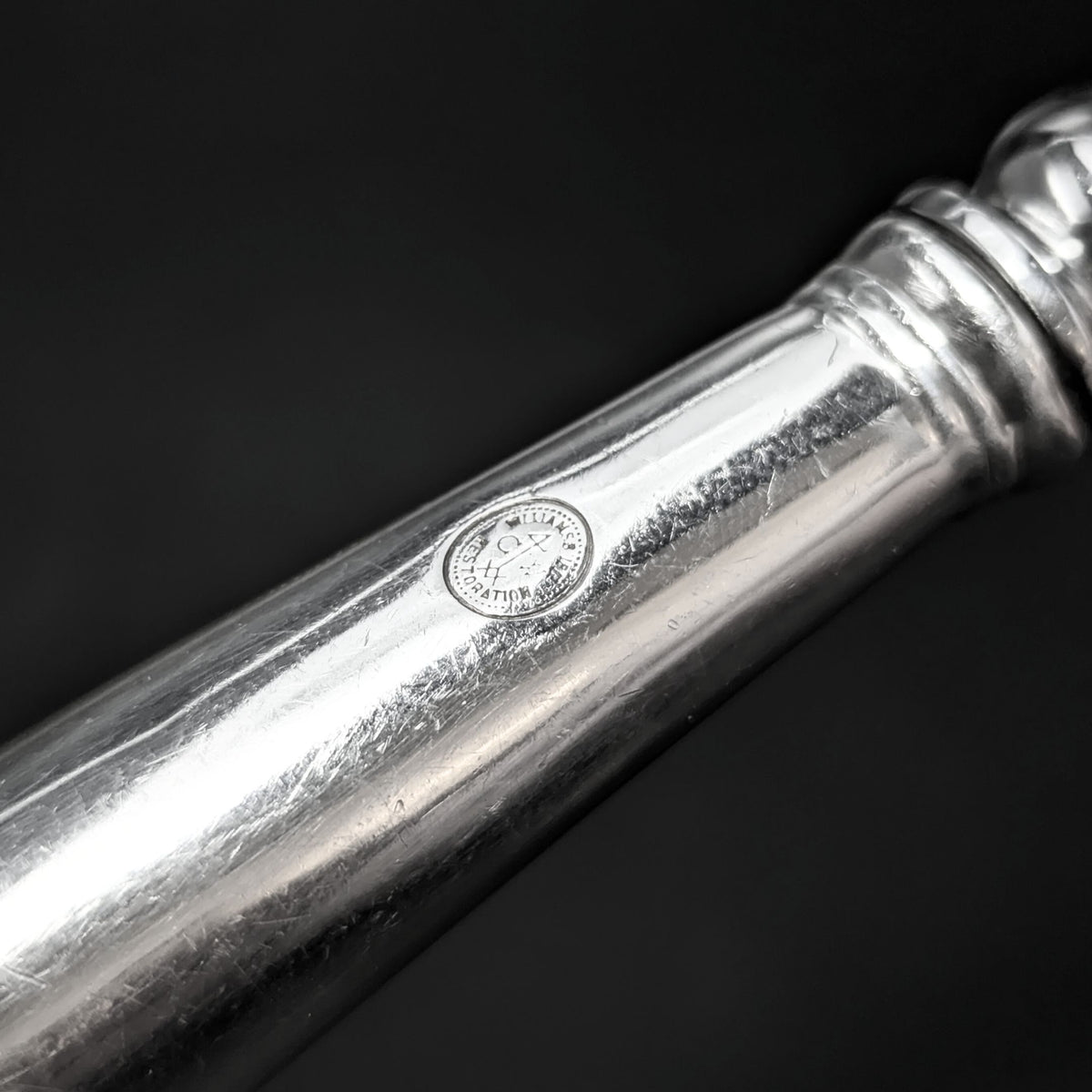 Stieff "Williamsburg Shell" Sterling Silver Master Butter / Fish Knife