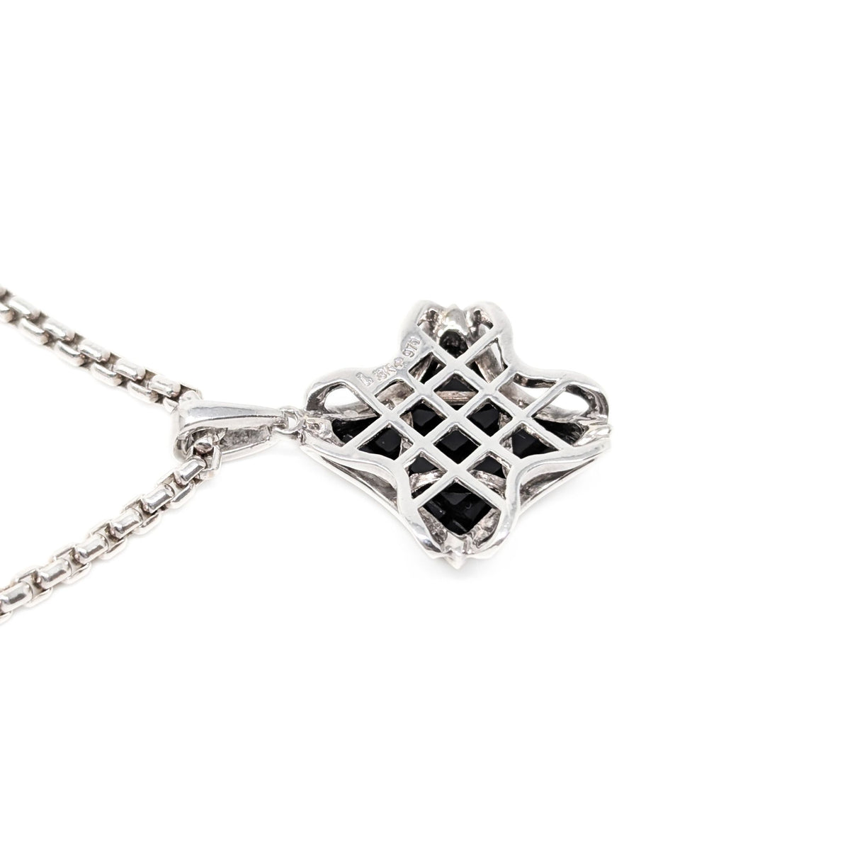 Lorenzo 18K Gold/ Sterling Silver Black Onyx Necklace & Earrings Set