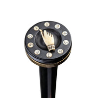 Antique 35.5" Gamer's Walking Stick with Poker Dice