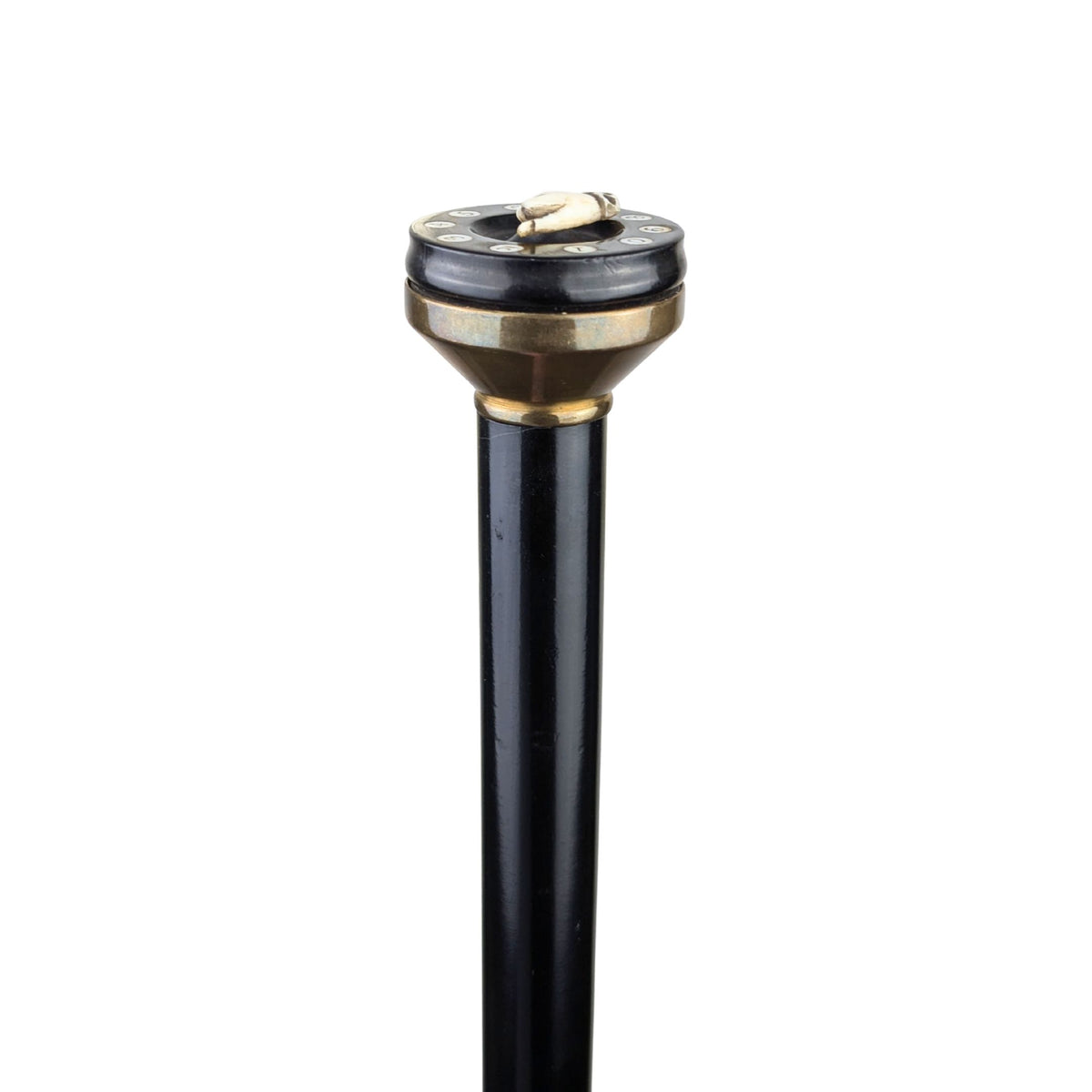 Antique 35.5" Gamer's Walking Stick with Poker Dice