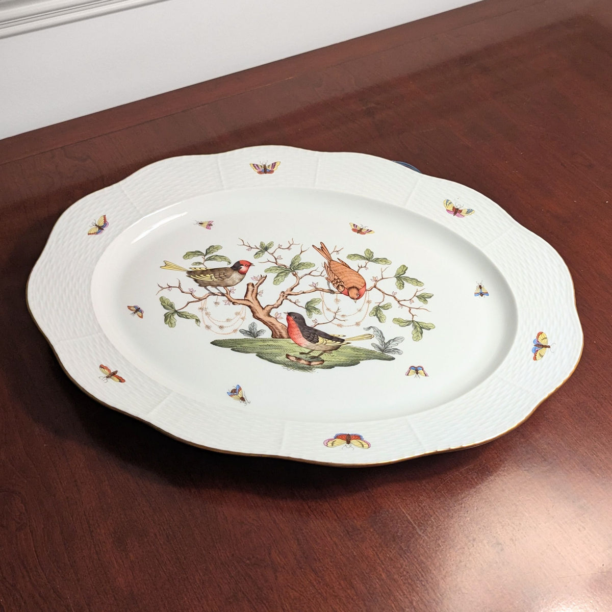 Herend "Rothschild Bird" 16" Platter