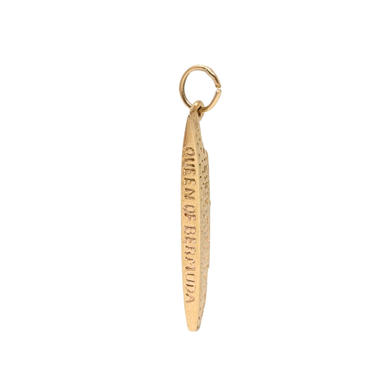 9K Gold 1950’s SS Queen of Bermuda Ship Charm