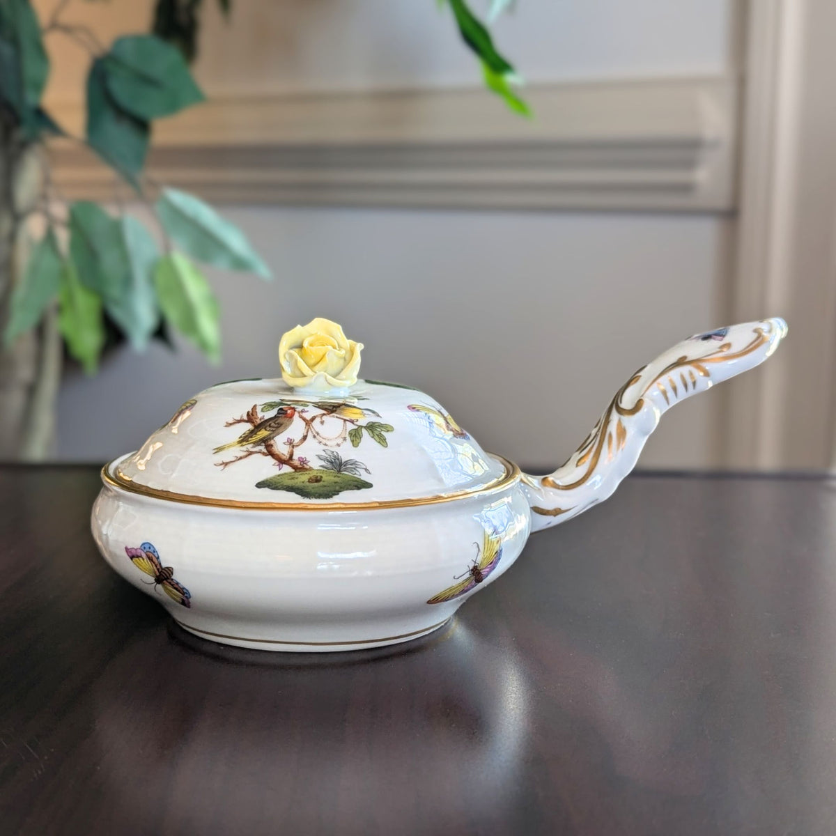 Herend "Rothschild Bird" Patty Pan with Lid