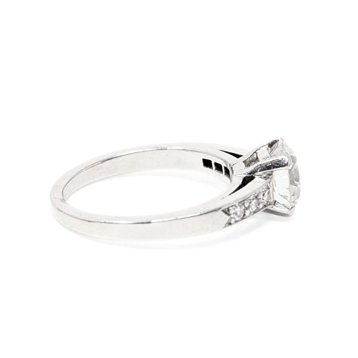 Platinum 1.41tcw Diamond Engagement Ring - Size 5