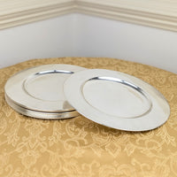 Mid-Century Silver Plate 11" Chargers / Dinner Plates (Set of 8)