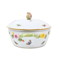 Herend "Rothschild Bird" Covered Vegetable Dish, Bird Finial