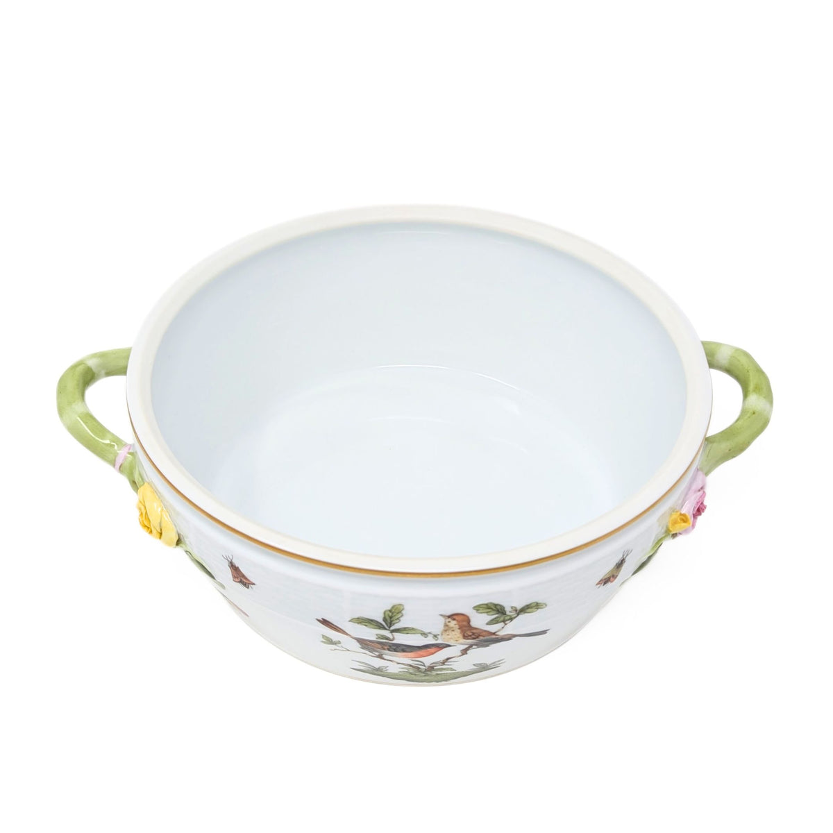 Herend "Rothschild Bird" Covered Vegetable Dish, Bird Finial