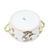Herend "Rothschild Bird" Covered Vegetable Dish, Bird Finial