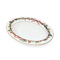 Royal Worcester "Holly Ribbons" Open Vegetable Bowl