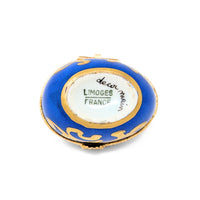 Hand-Painted Floral Limoges Egg-Shaped Trinket Box