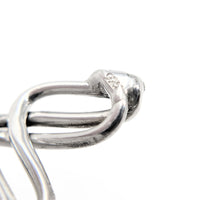 Sterling Triple Wire Wave Cuff Bracelet