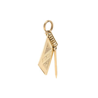 American Charm Co 14K 1960’s Stenopad & Pen Secretary Charm