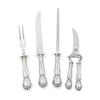 Web "Ancestry" Sterling Silver-Handled 4-piece Carving Set