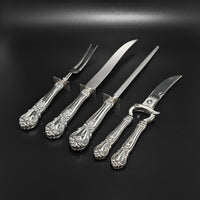 Web "Ancestry" Sterling Silver-Handled 4-piece Carving Set