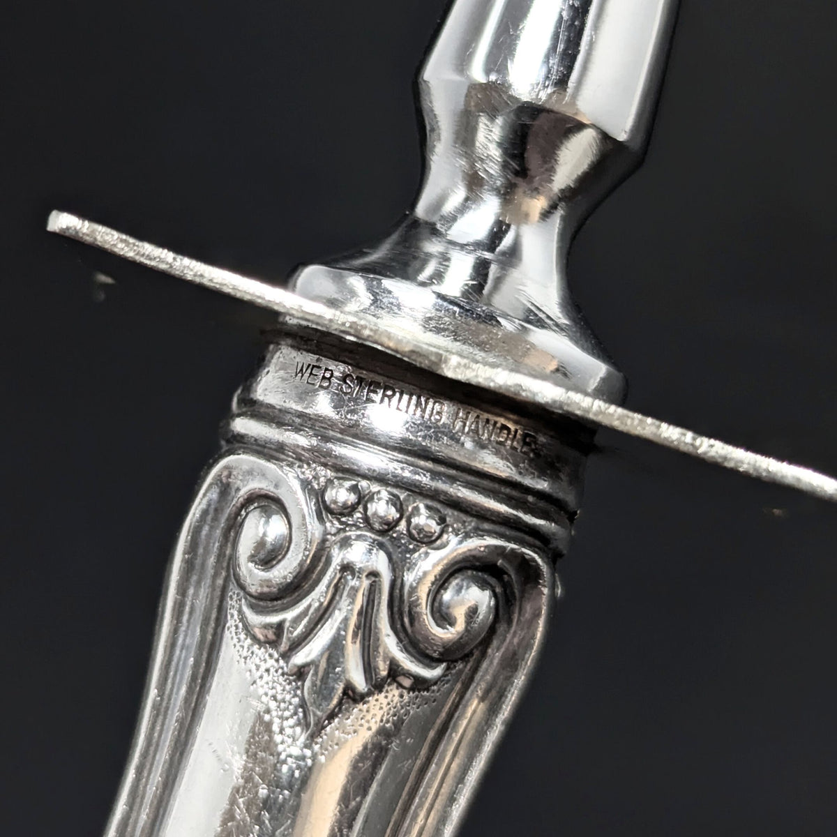 Web "Ancestry" Sterling Silver-Handled 4-piece Carving Set