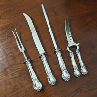 Web "Ancestry" Sterling Silver-Handled 4-piece Carving Set