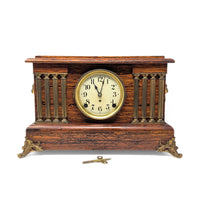Seth Thomas 1880’s Adamantine 8-Day 8-Column Mantle Clock
