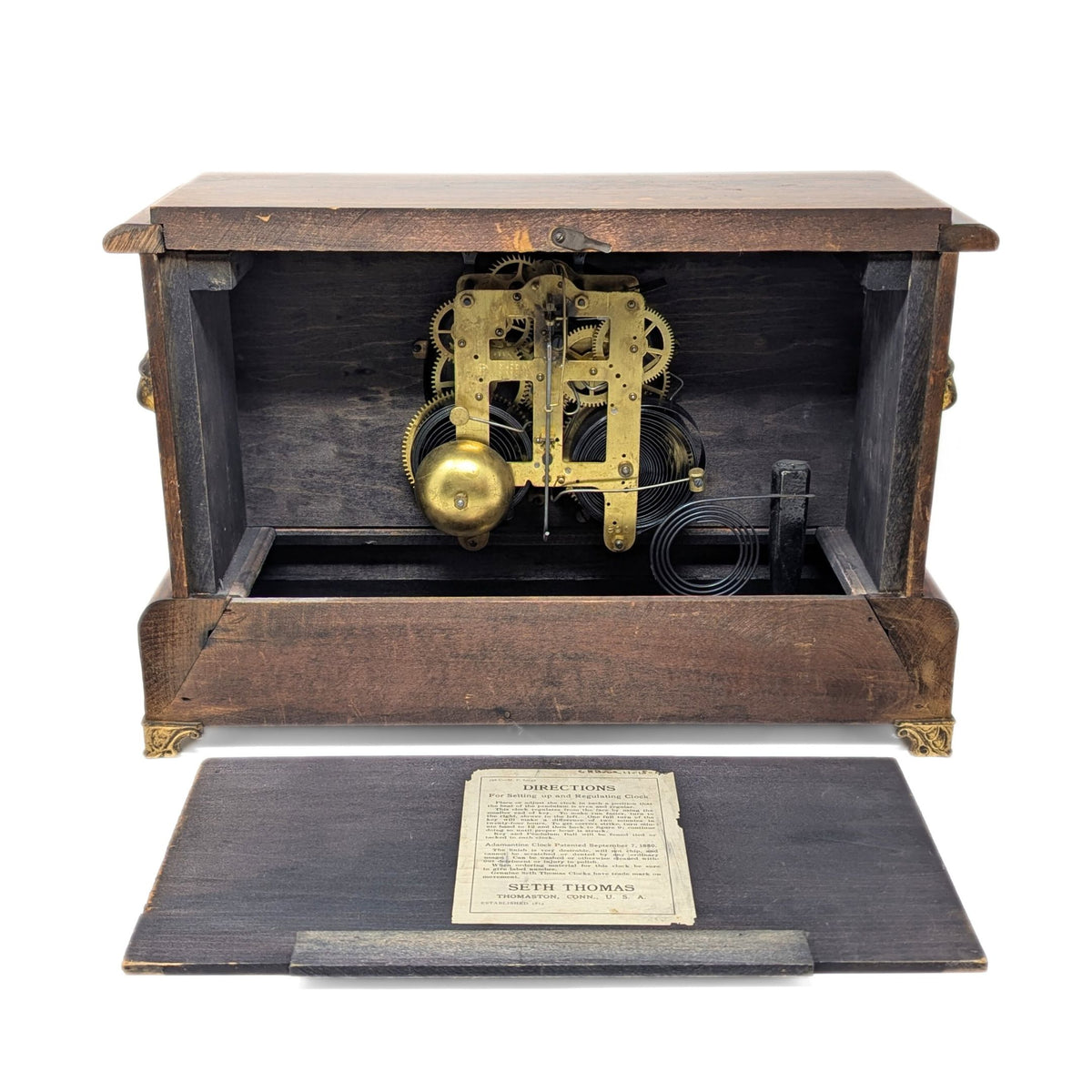 Seth Thomas 1880’s Adamantine 8-Day 8-Column Mantle Clock