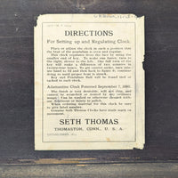 Seth Thomas 1880’s Adamantine 8-Day 8-Column Mantle Clock