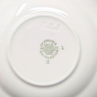 Wedgwood "Lavender on Cream" Plain Edge Footed Cups & Saucers (Pair)