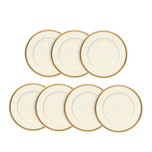 Lenox "Tuxedo" (Gold Backstamp) Bread & Butter Plates (7)