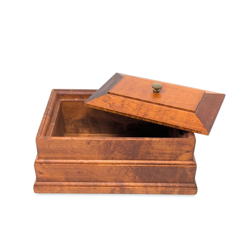 Williamsburg Virginia Handcrafted Tiger Maple Desk Box