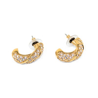 Swarovski Crystal Gold Tone Twist Necklace & Earrings Set