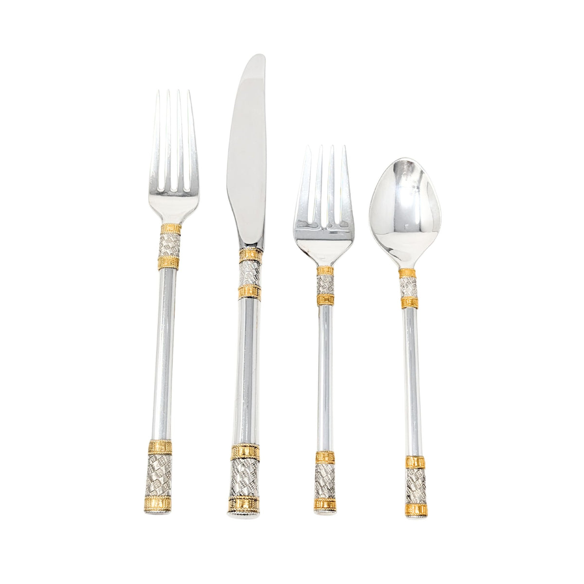 Wallace "Golden Aegean Weave" Sterling Silver 53pc Flatware Set
