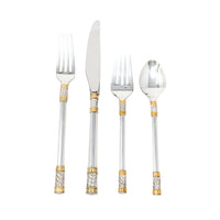 Wallace "Golden Aegean Weave" Sterling Silver 53pc Flatware Set