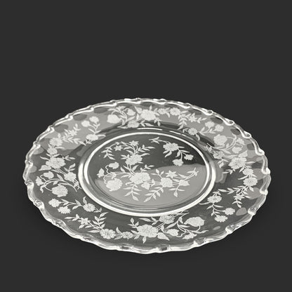 Fostoria "Bouquet Luncheon Plates (Set of 8)