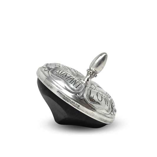 Gorham Sterling Silver "Executive Decision Maker" Spinning Top/ Paper Weight
