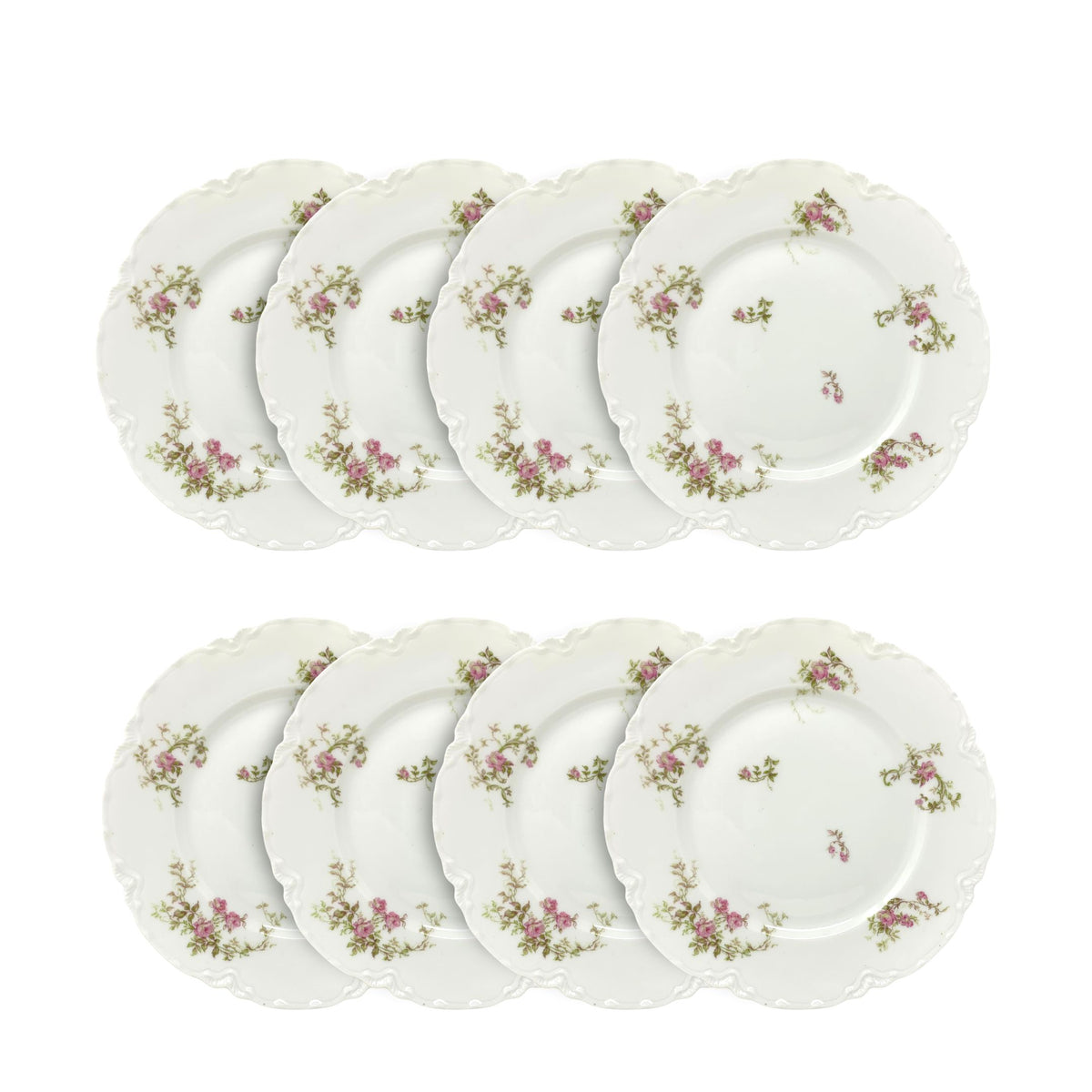 Antique Haviland Limoges Salad Plates (8)