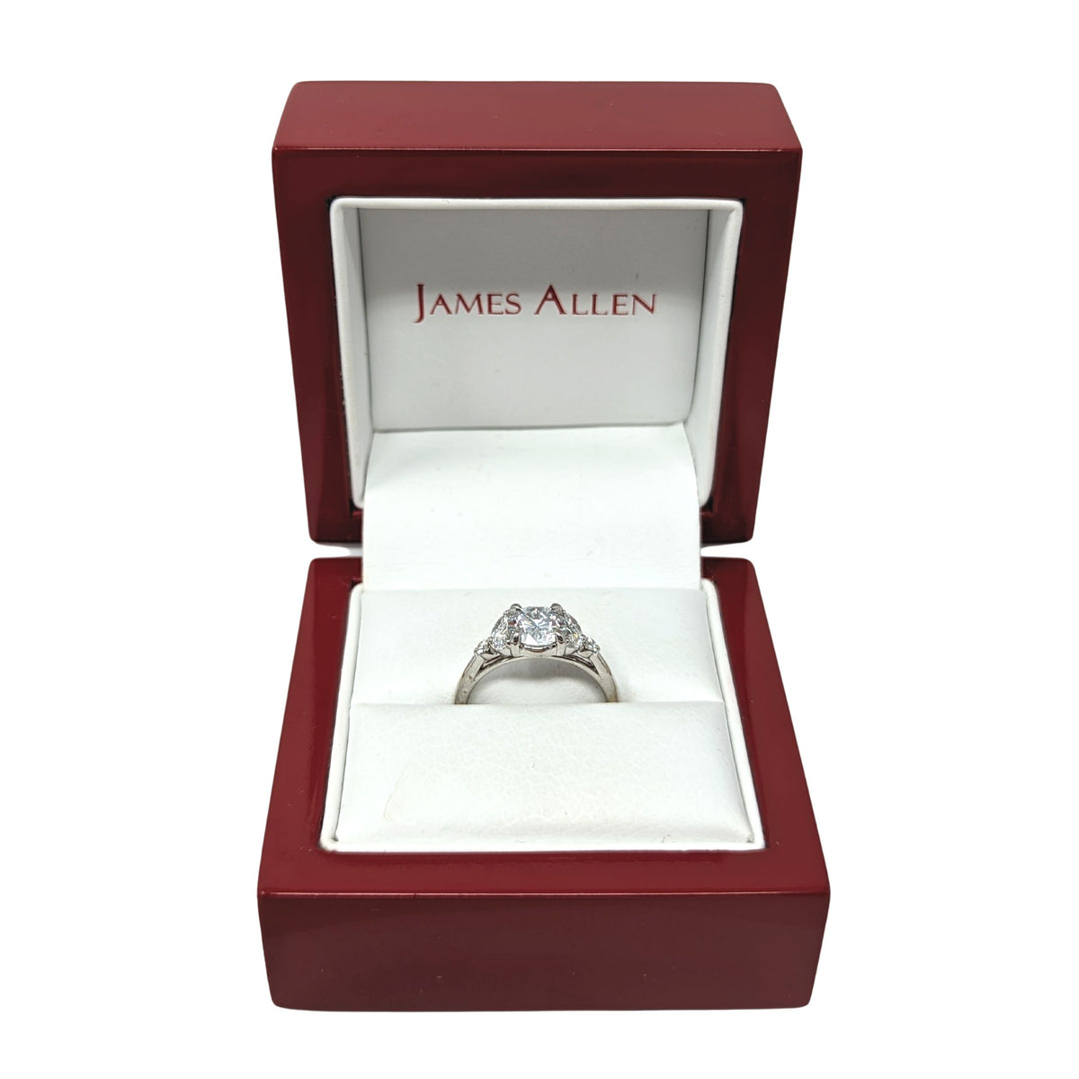 James Allen 18K Gold 1.11ct Lab Created Diamond Engagement Ring Size 5.75