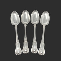 Scottish 1838 Sterling Kings Serving Spoon Set (4pcs)