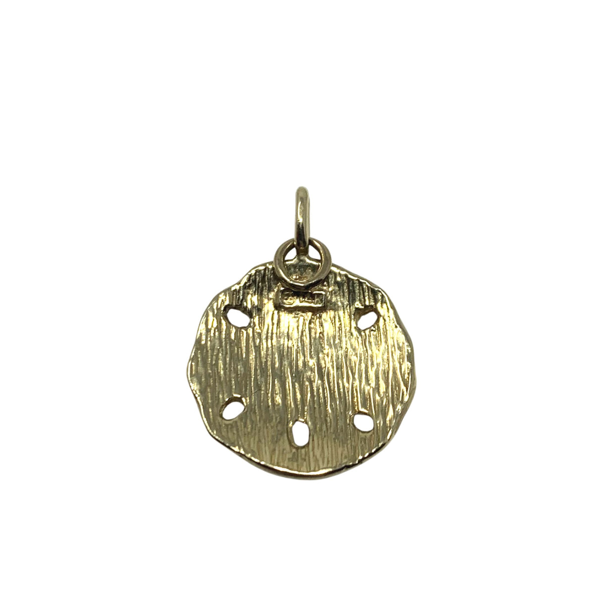 14K Gold Sand Dollar Charm/ Pendant