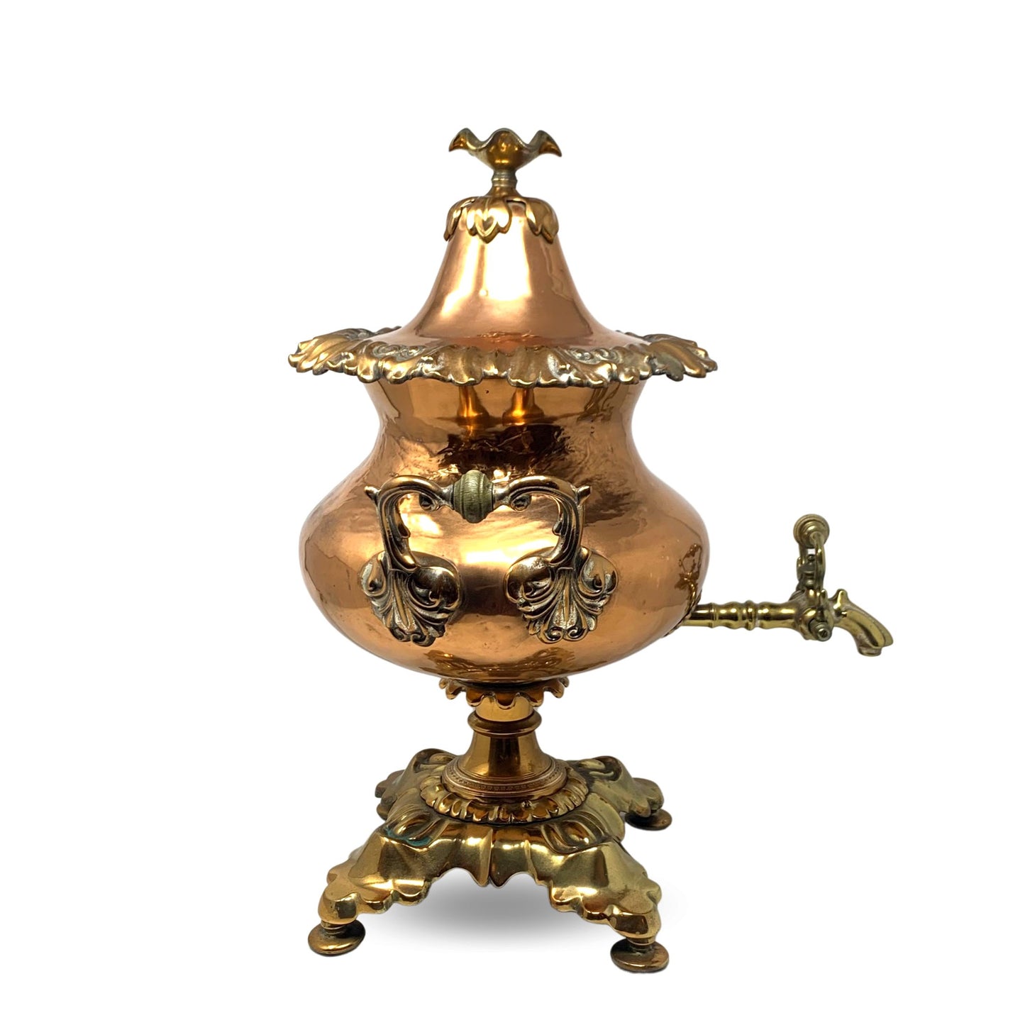 19th Century Copper & Brass Samovar