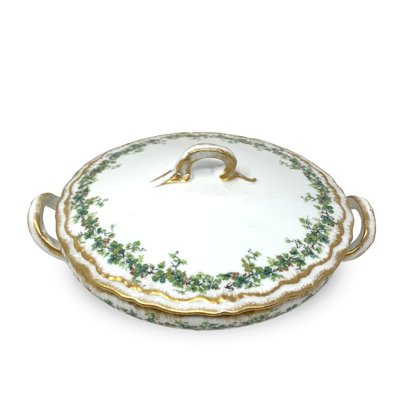 Theodore Haviland Limoges "Schleiger 849" Round Covered Vegetable Dish