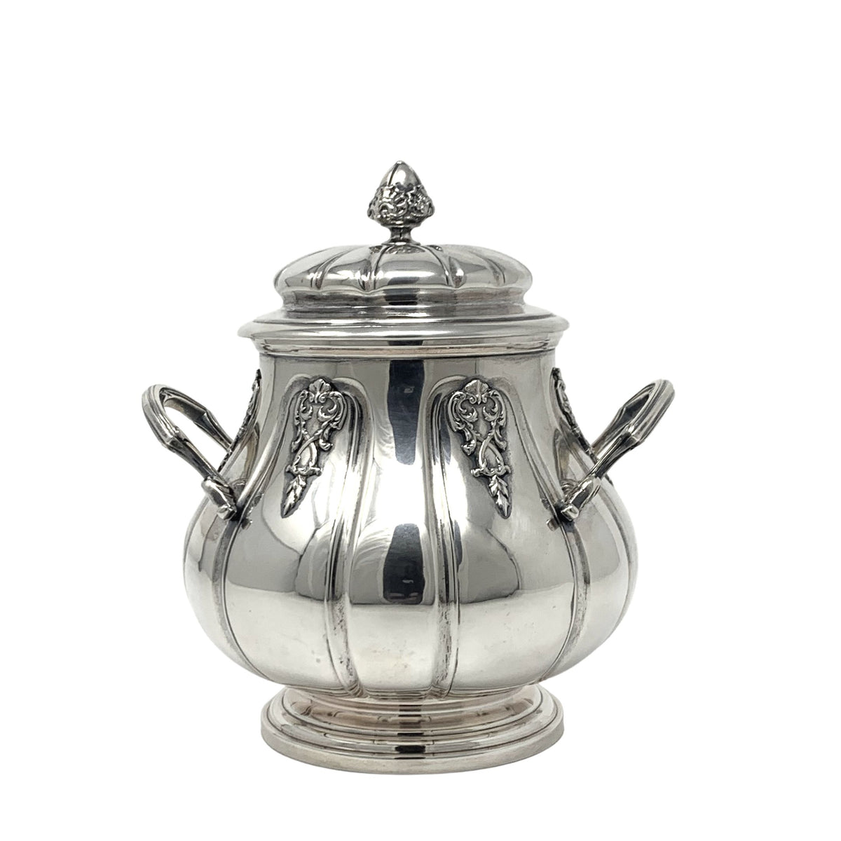 Gebruder Friedlander German .800 Sterling Gold Washed Sugar Bowl