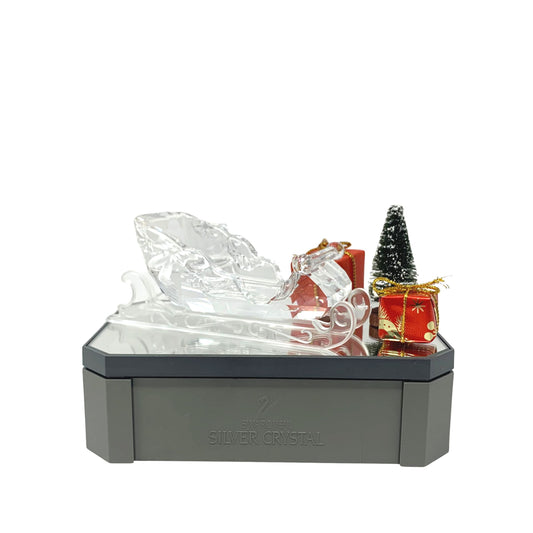 Swarovski Crystal Sleigh With Gifts & Tree (205165) Discontinued